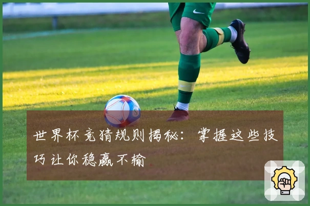 世界杯竞猜规则揭秘：掌握这些技巧让你稳赢不输